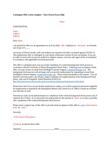 wwwpdffillercom contingent offercontingent offer letter