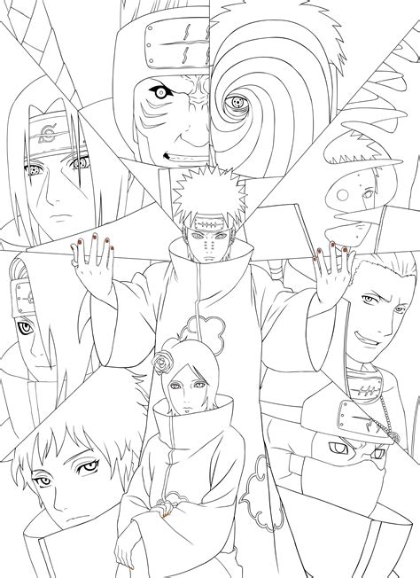 naruto coloring pages devientart coloring home