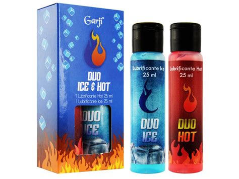 duo hot and ice 2 lubrificantes de 25ml cada garji