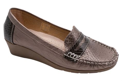 womens wedge heel shoes ladies pumps office work casual slip  loafer size ebay