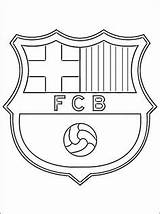 Soccer Barcelona Logo Fc Coloring Pages Football Printable Party Birthday Club Cake Messi Del Do Real Madrid Colouring Cakes Escudo sketch template