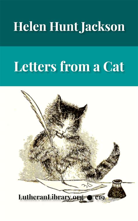 letters   cat  helen hunt jackson lutheran library publishing