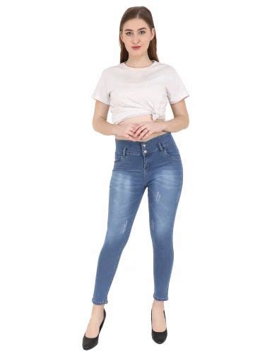 Skinny Stretchable 2 Button Jeans High Rise At Rs 375 Piece In New