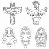 Totem Pole Coloring Printable Templates Bear Animal Pages Template Animals Printablee sketch template