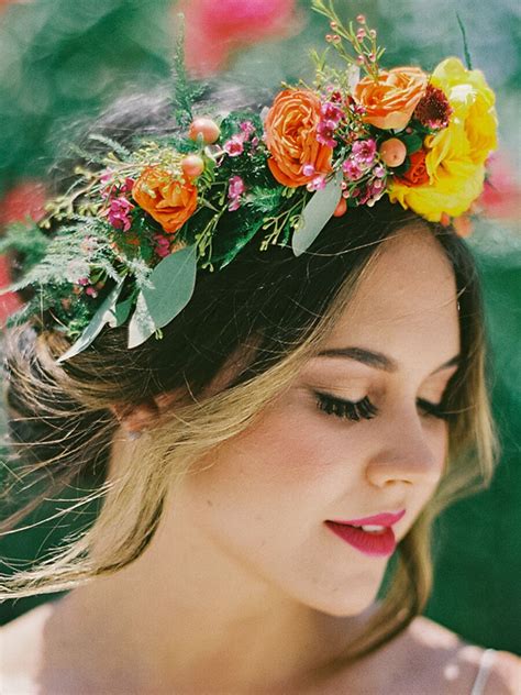 bridal flower crowns perfect   wedding