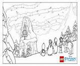 Lego Disney Coloring Pages Castle Ice Online sketch template