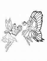 Fairytopia Malvorlagen Coloring Fairy sketch template