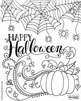 Halloween Coloring Pages Adults Happy Kids Printable Cute Pinning Grab Mama sketch template