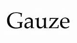 Gauze Pronounce sketch template