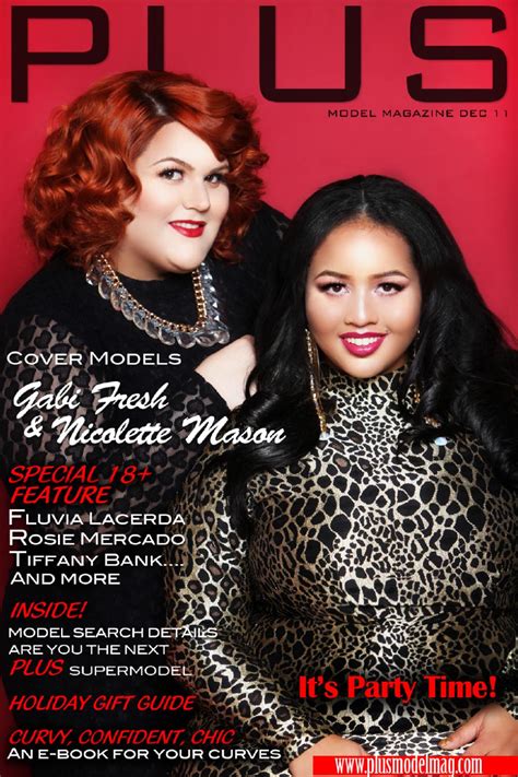 model magazine december  issue  size featuring gabi fresh  nicolette mason