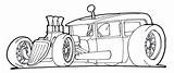 Rod Hot Coloring Rat Cars Rods Pages Car Drawings Print Drawing Truck Clipart Color Colouring Cartoon Old Sketch Cool Sheets sketch template