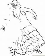 Flamenco Dancer Dots Alvin Ailey Dancers sketch template