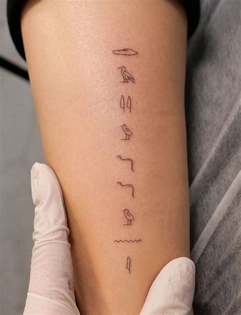Egyptian Hieroglyphs Tattoo Get An Inkget An Ink