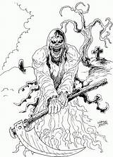 Reaper Grim Drawing Drawings Draw Wayne Tully Fantasy Horror sketch template