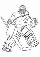 Coloring Pages Hockey Kids sketch template