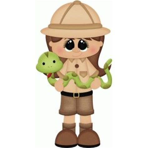 zookeeper clipart cartoon safari guide   clipart images
