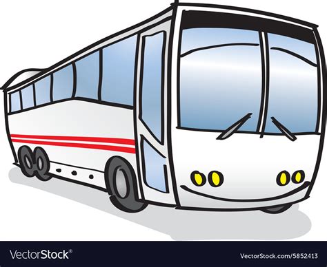 happy bus royalty  vector image vectorstock
