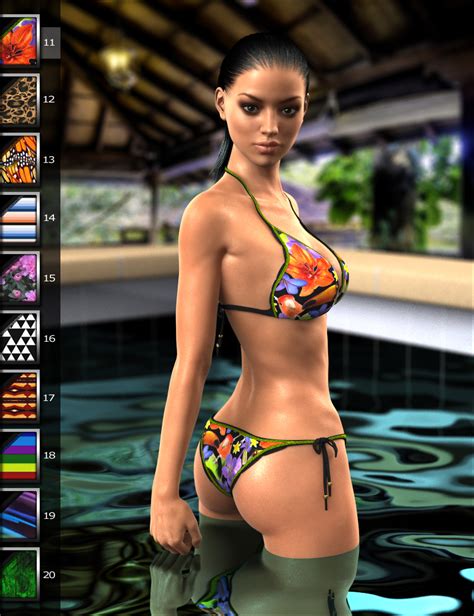 swimwear for genesis 3 female s daz 3d