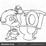 Potty Training Clipart Illustration Toonaday Royalty Rf sketch template