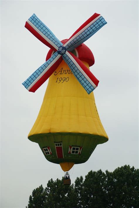 Hot Air Balloon Dutch Mill Hot Air Hot Air Balloon Rides Hot Air Ballon