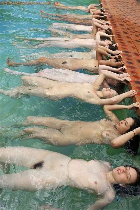 nude swimming swim team cumception