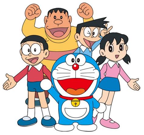 doraemon japan manga illustration characters nobita nobi shizuka