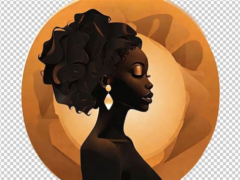 premium psd black woman silhouette black awareness