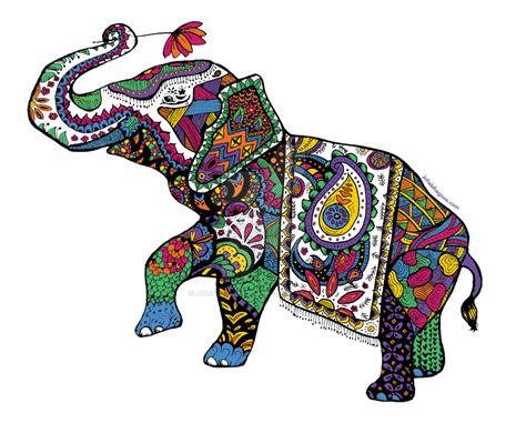 elephant zentangle  juliapaganidesign  deviantart