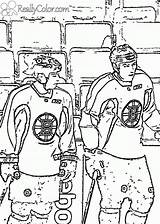 Coloring Pages Bruins Hockey Boston Template Library Clipart Popular sketch template