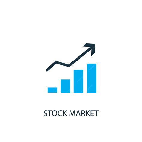 premium vector stock market icon logo element illustration stock market symbol design