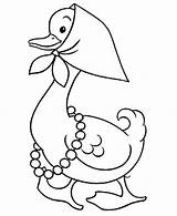 Goose Bebek Mewarnai Gans Malvorlage Kindergarten Donal Nursery Ausmalbilder Colouring Geese Bestcoloringpagesforkids Coloringhome Kerchief Drucken sketch template