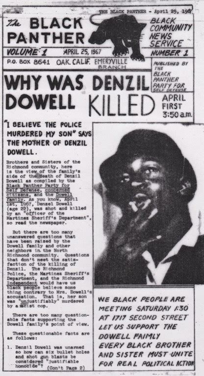 Remembering The Black Panther Party Newspaper April 25