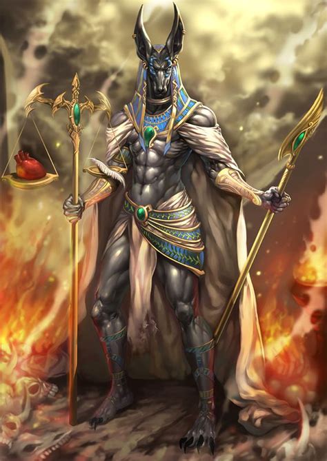Anubis A Jackal Headed God Associated With Mummification And The