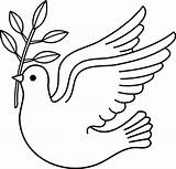 Clip Dove Clipart Christian Clipartbest Resource Use sketch template