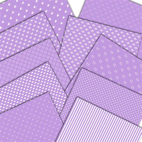 lilac scrapbook paper scrapbooking digital paper purple etsy