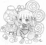 Chibi Pages Coloring Yampuff Candy Food Deviantart Girls Sketch Girl Anime Box Cute Christmas Choose Board Sheets Template sketch template