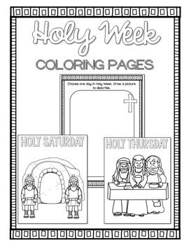 holy week coloring pages  countless smart cookies tpt