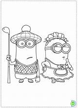 Coloring Minions Dinokids Despicable Close Print sketch template