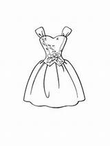 Dress Coloring Pages Wedding Printable sketch template