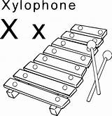 Xylophone Coloriage sketch template
