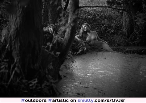 Outdoors Artistic Swamp Blackandwhite Nude Nicebody