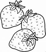Erdbeeren Trinken Ausmalbilder Strawberries Pages Verduras Malvorlagen sketch template