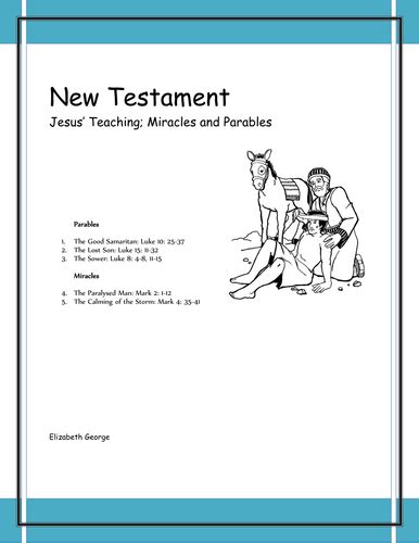 jesus teaching parables  miracles teaching resources