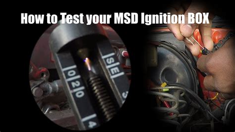test  msd ignition box  wires      youtube