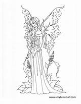 Coloring Fairy Pages Fairies Realistic Flower Adult Printable Princess Woodland Dragon Drawing Adults Advanced Fantasy Sheets Amy Brown Colouring Baby sketch template