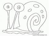 Squarepants Sponge Snail Jr Coloringhome sketch template