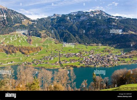 switzerland canton obwalden lungern landscape stock photo royalty  image  alamy