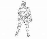 Snake Armor Solid sketch template