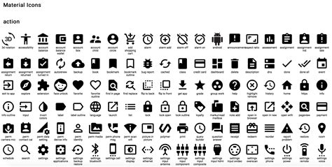 sets   material design icons  web designers  developers
