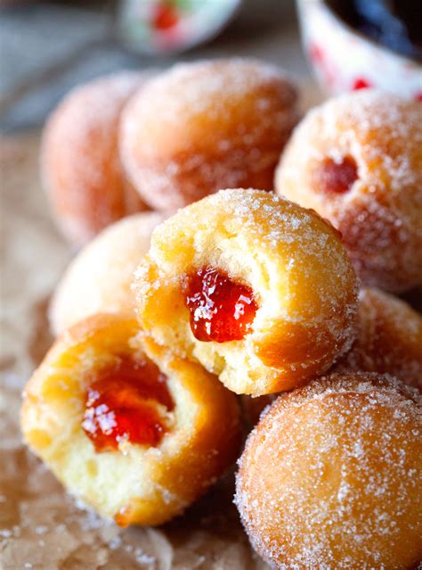 jelly filled donut holes